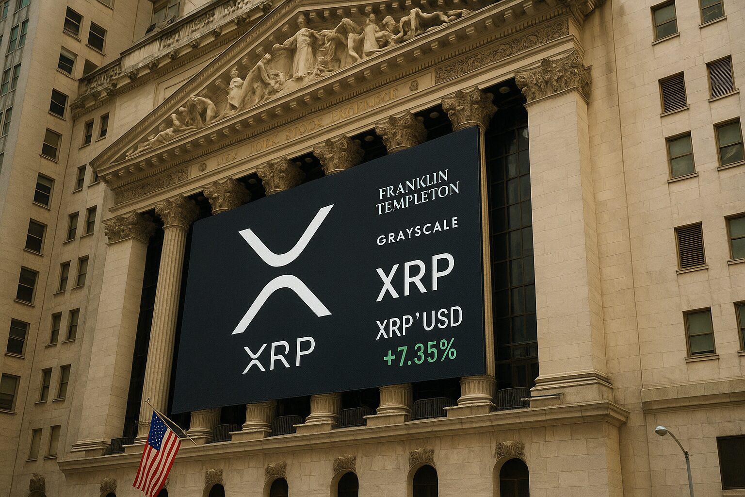 New York Stock Exchange Launches New Spot XRP ETF by Franklin Templeton and Grayscale Company.